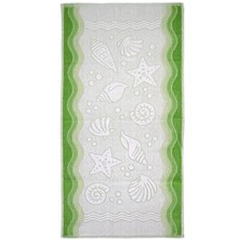 Ręcznik polski flora zielony 40x60